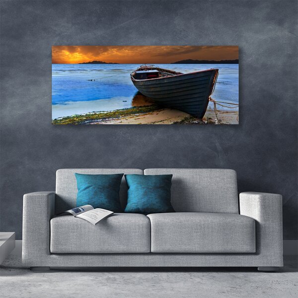 Obraz canvas Łodzie na Piaszczystym Brzegu