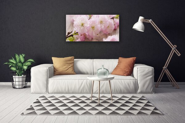 Obraz canvas Subtelne Płatki na Gałązce