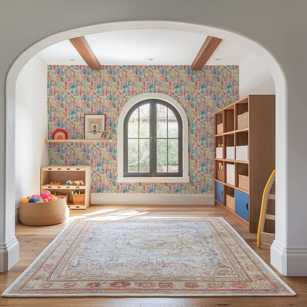 Tapety Akwarelowy podwodny ogród z koralowcami i wodorostami, Unikalne tapety, a01083 : Uwalls.pl