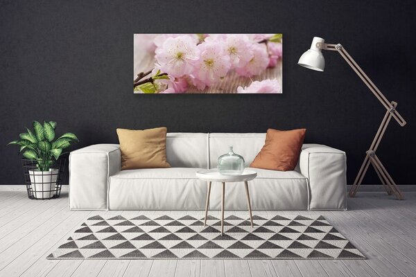 Obraz canvas Subtelne Płatki na Gałązce