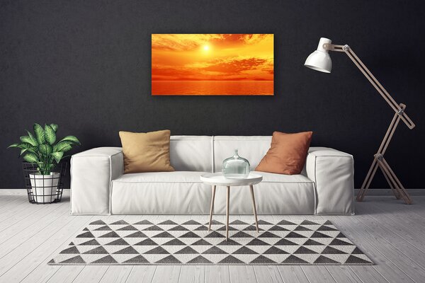 Obraz canvas na ścianę Słoneczny Blask nad Morzem