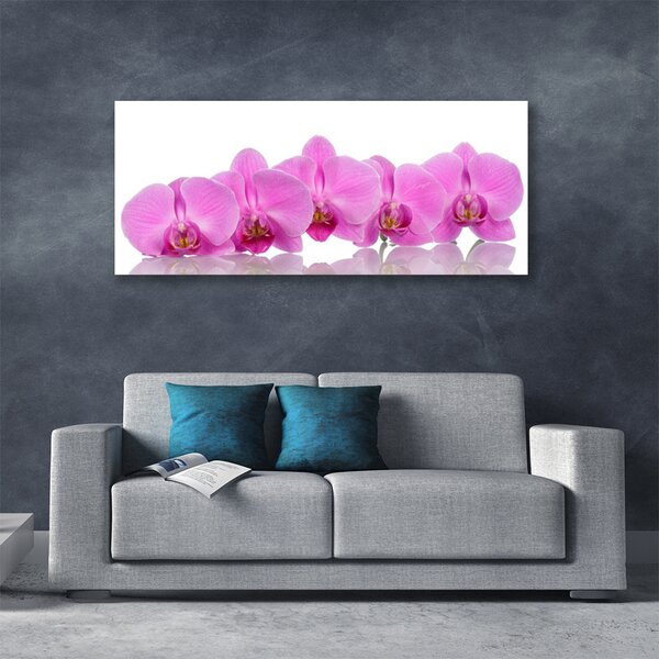 Obraz canvas Różowa Orchidea w Zbliżeniu