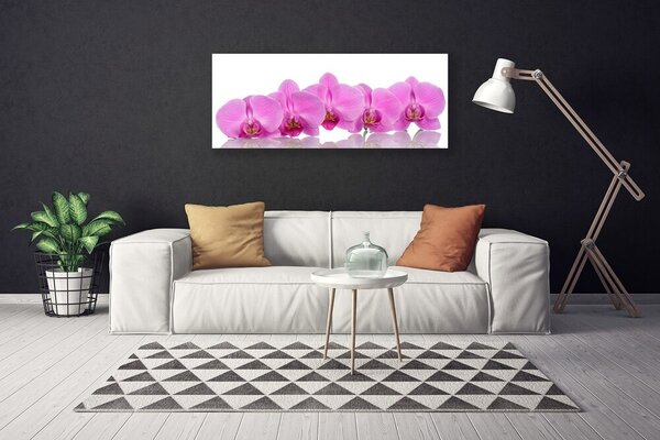 Obraz canvas Różowa Orchidea w Zbliżeniu