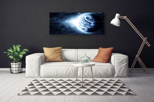 Obraz canvas Błękitna Planeta z Kosmosu