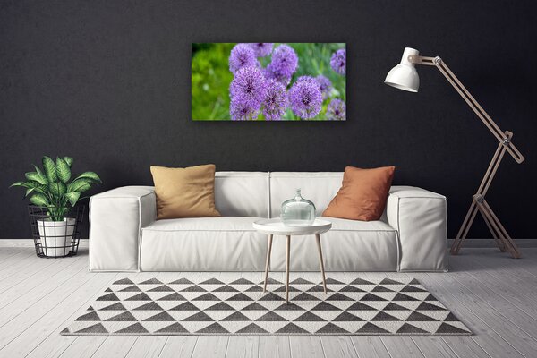 Obraz canvas Fioletowa Łąka Kwiatowa