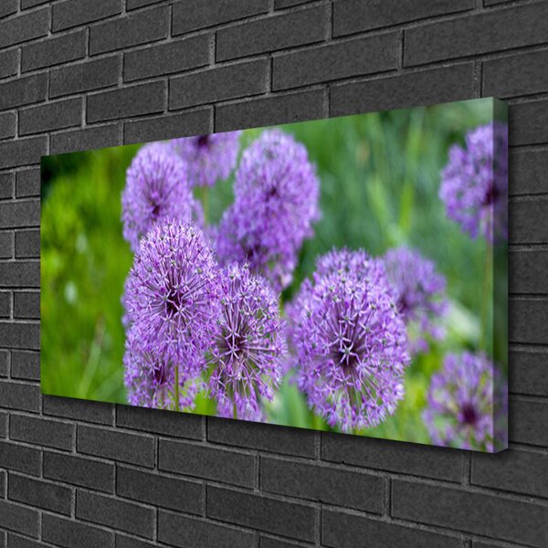 Obraz canvas Fioletowa Łąka Kwiatowa