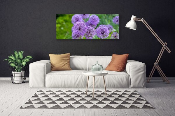 Obraz canvas Fioletowa Łąka Kwiatowa