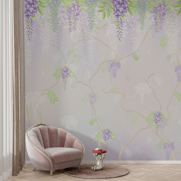 Fototapety Elegancki kwiatowy wzór w pastelowych odcieniach, Fototapety Kwiaty, w01685 : Uwalls.pl
