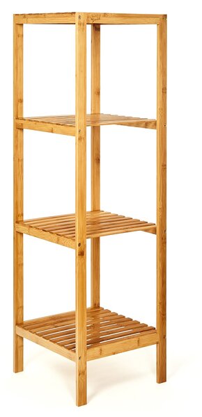 Blumfeldt Regał, 4 półki, 34 x 110 x 33 cm, możliwość rozbudowy, bambus