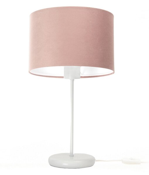 Lampka nocna z różowym abażurem Katlin