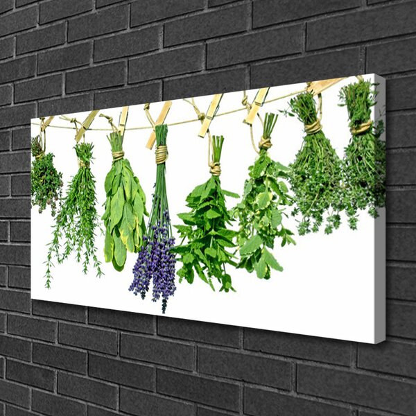 Obraz canvas na ścianę Płatki Ziół i Kwiatów