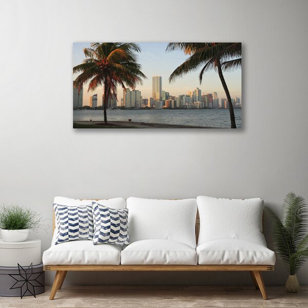 Obraz canvas Tropikalna Metropolia nad Morzem