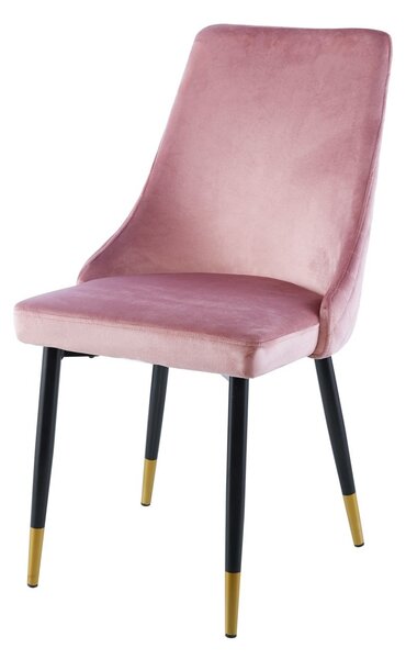 Krzesło tapicerowane Molly różowe