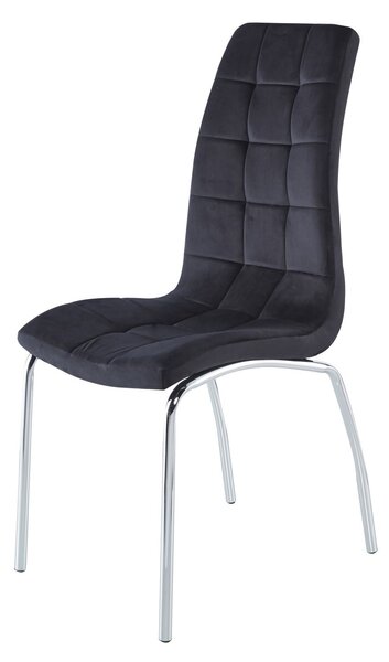Krzesło tapicerowane Betty czarne