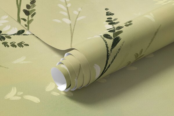 Fototapety Kwiaty łąkowe i trawy w delikatnym, malarskim stylu, Fototapety Natura, w05015 : Uwalls.pl