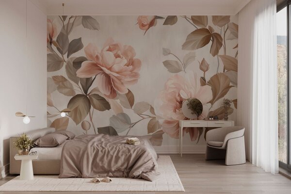 Fototapety malownicze róże w stylu malarstwa olejnego, Fototapety Kwiaty, w04873 : Uwalls.pl