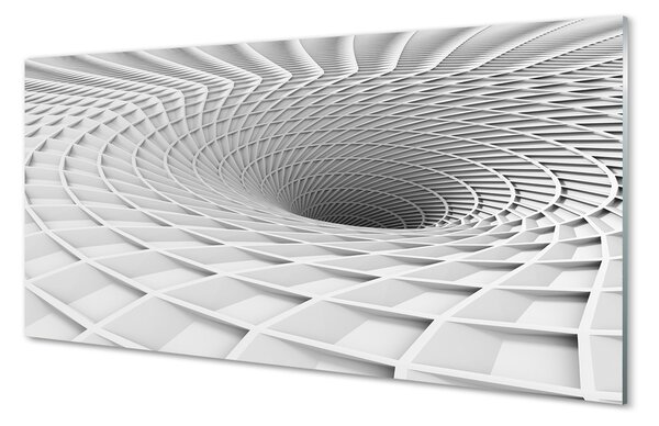 Obraz na szkle Geometryczny lej 3d