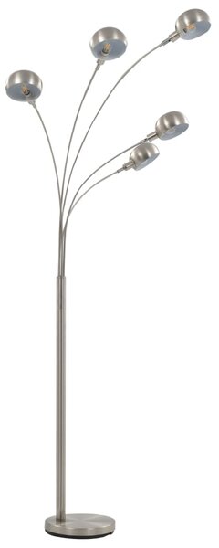 Lampa stojąca, 200 cm, 5 x E14, srebrna