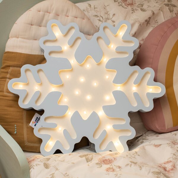 Lampka dekoracyjna Śnieżynka do pokoju dziecięcego