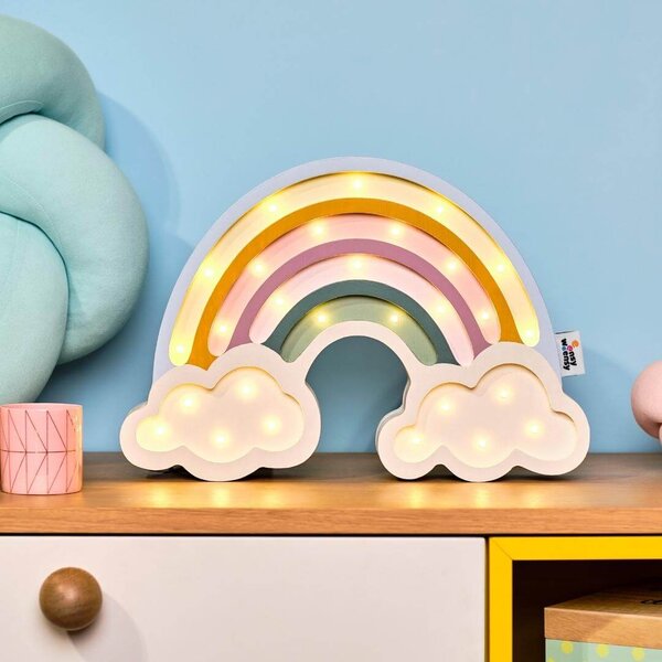 Kolorowa dekoracyjna lampka Tęcza do pokoju dziecięcego