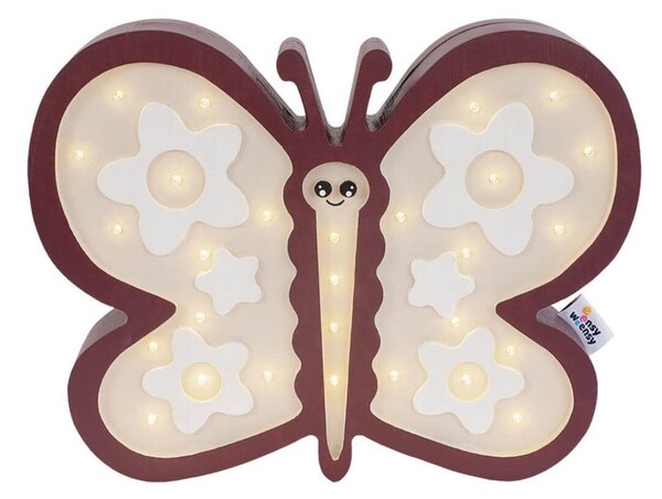 Lampka dziecięca Motyl z dekoracyjną funkcją