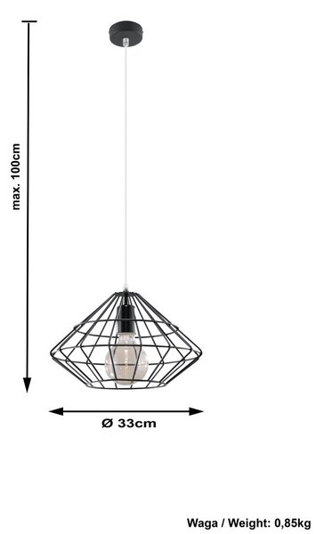 Designerska lampa wisząca C3-N27