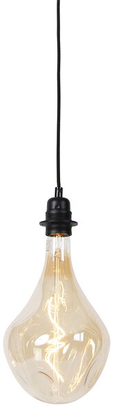 Lampa wisząca czarna z możliwością ściemniania, w tym ściemnialna złota dioda LED - Cava Luxe Oswietlenie wewnetrzne