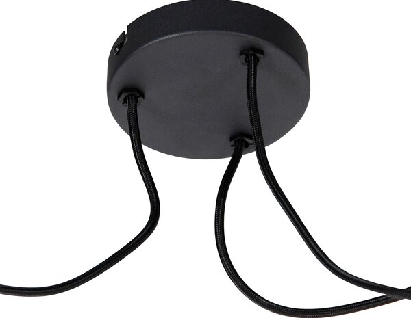Inteligentna lampa wisząca czarna 3-punktowa z WiFi G95 - Cava