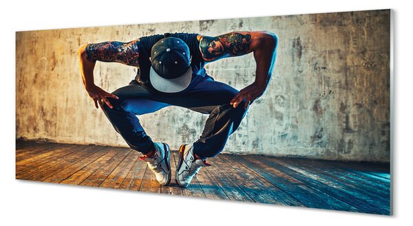 Obraz na szkle Mężczyzna hip-hop