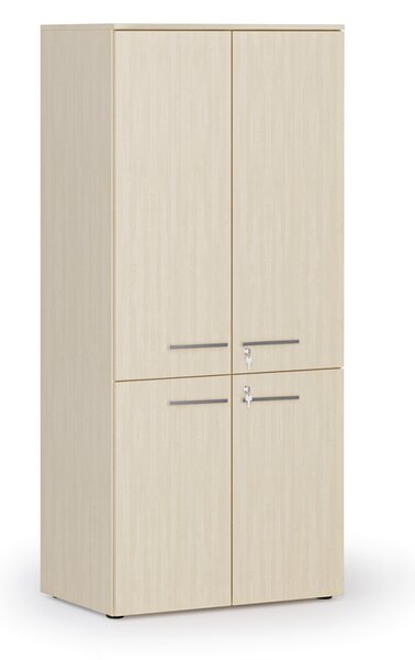 Szafa biurowa pół-drzwi PRIMO WOOD, 800 x 500 x 1781 mm, brzoza