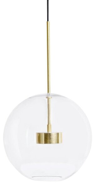 EMWOmeble Lampa wisząca CAPRI złota - 60 LED, aluminium, szkło