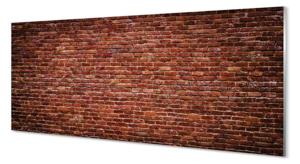 Szklany Panel Postarzany Mur Ceglany