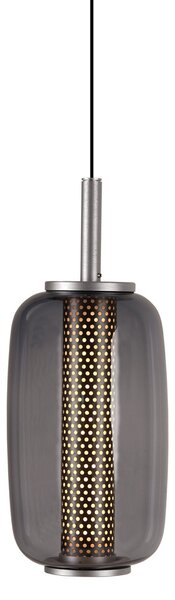 Lampa Wisząca ANTIDARK, Midnight, ściemnialny, szary, salon, szkło, design