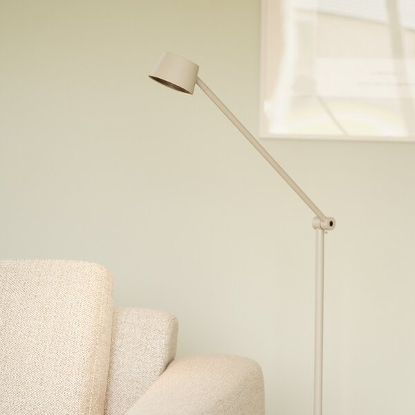 Lampa Podłogowa ANTIDARK, Direction F1, ściemnialny, szary, salon, metal, nowoczesny