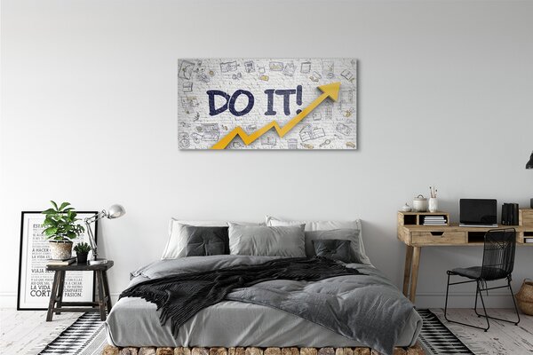 Obraz na szkle Do it napis