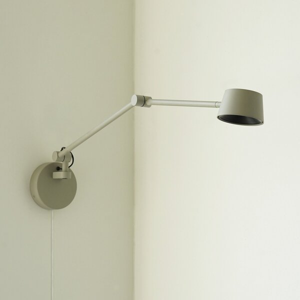 Lampa Ścienna ANTIDARK, Direction, ściemnialny, szary, salon, metal, nowoczesny