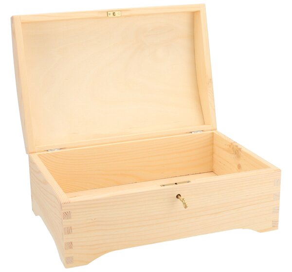 ČistéDřevo Kufer drewniany XII na kluczyk