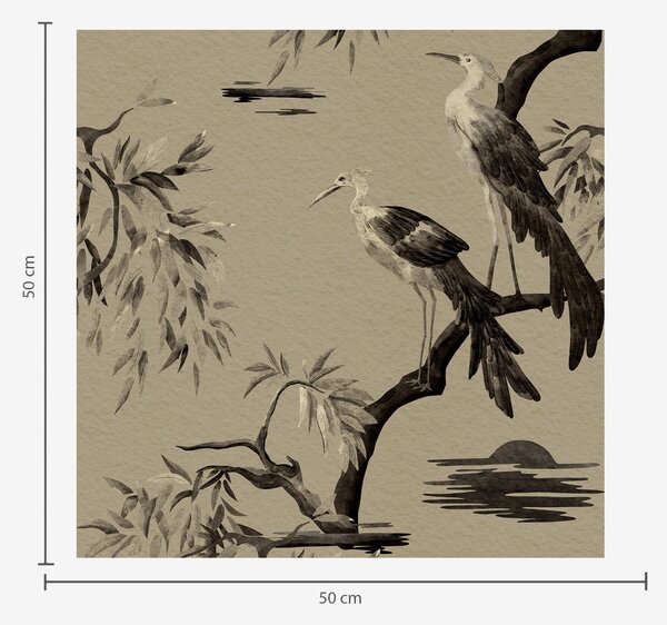 Tapety Ptaki na gałęzi w monochromatycznych odcieniach, Tapety Zwierzęta, Tapety Ptaki, a01116v2 : Uwalls.pl