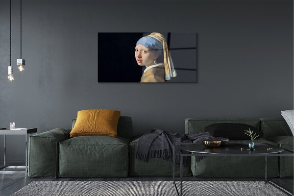 Obraz na szkle Dziewczyna z perłą - Johannes Vermeer