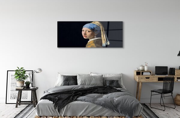 Obraz na szkle Dziewczyna z perłą - Johannes Vermeer
