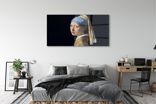 Obraz na szkle Dziewczyna z perłą - Johannes Vermeer