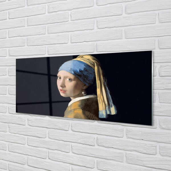 Obraz na szkle Dziewczyna z perłą - Johannes Vermeer