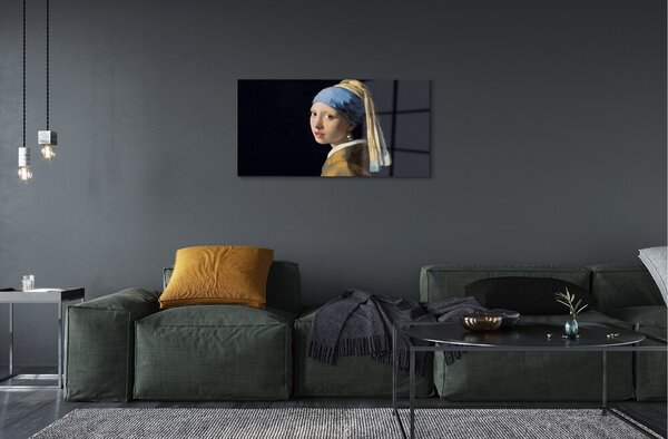 Obraz na szkle Dziewczyna z perłą - Johannes Vermeer