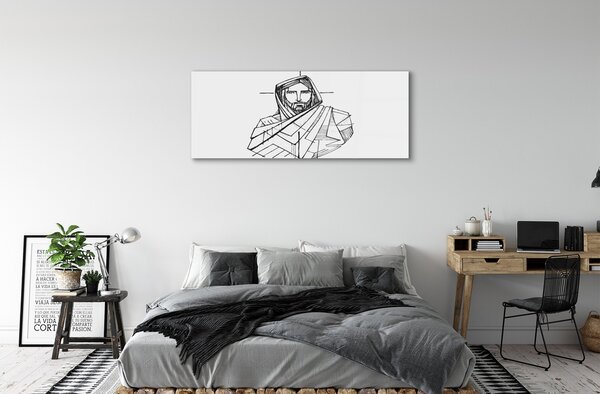 Obraz na szkle Rysunek Jezus