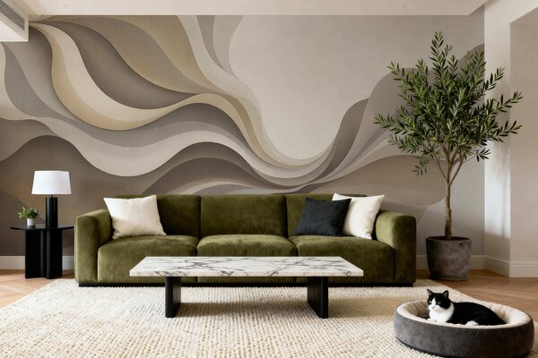 Fototapety Gładkie, eleganckie fale, Fototapety Abstrakcja, w05245v1 : Uwalls.pl