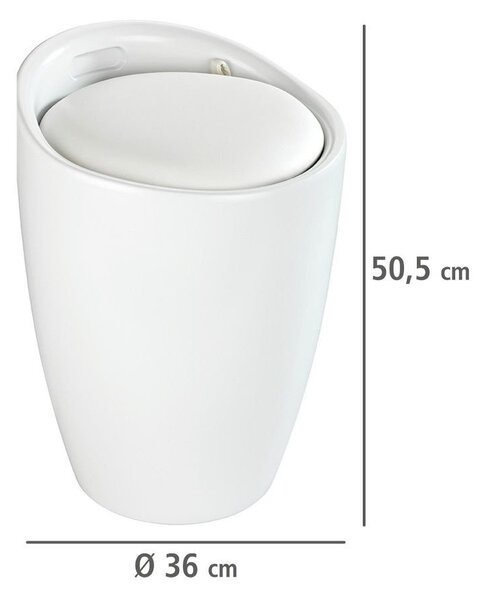 Kosz na pranie z siedziskiem CANDY, 2w1, WENKO