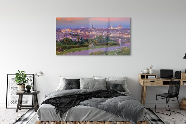 Obraz na szkle Włochy Panorama rzeka