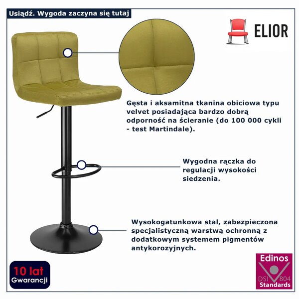Oliwkowy hoker welurowy D9-N44