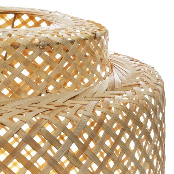 Lampa wisząca LIBY z ażurowym kloszem z bambusa, Ø 40 cm