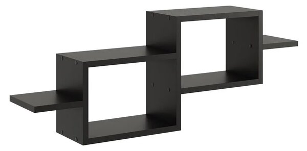 Czarna Minimalistyczna Półka Ścienna Z5-P90